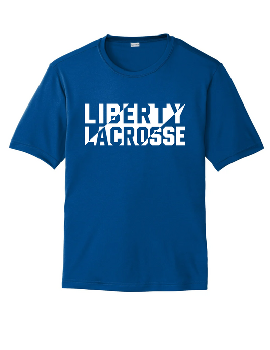 Stacked Pride Moisture-Wicking Tee – Bold White Print