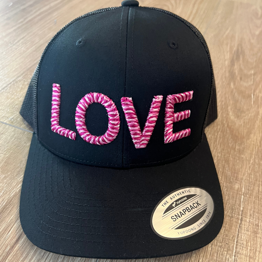 LOVE 3D Puff Trucker Hat