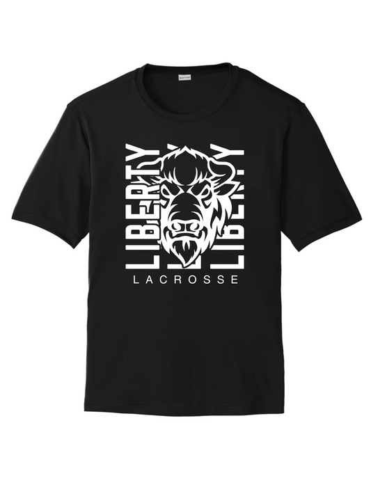 Bison Pride Moisture-Wicking Tee - White Bold Print