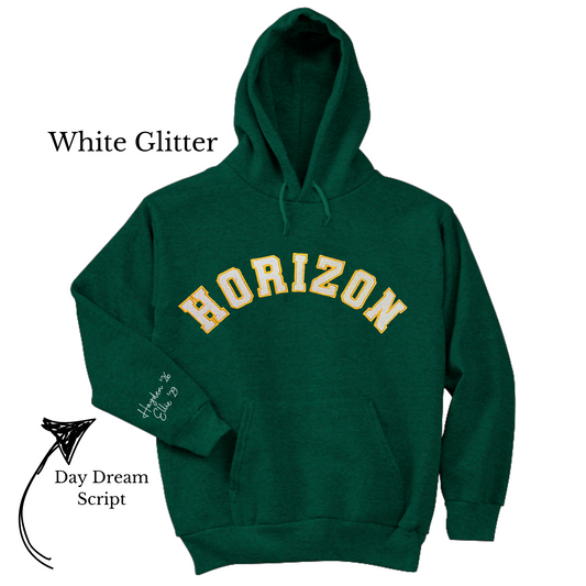 Horizon Varsity Glitter Hoodie