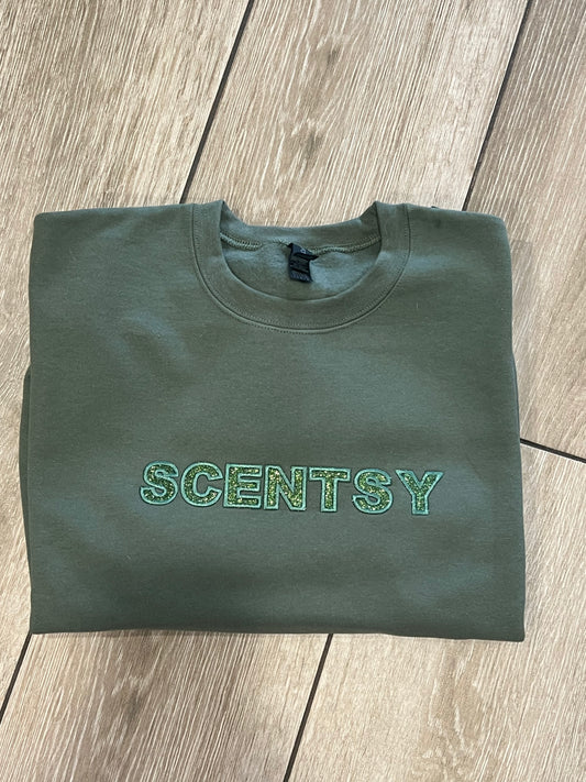 Scentsy Color-on-Color Glitter Appliqué Crew
