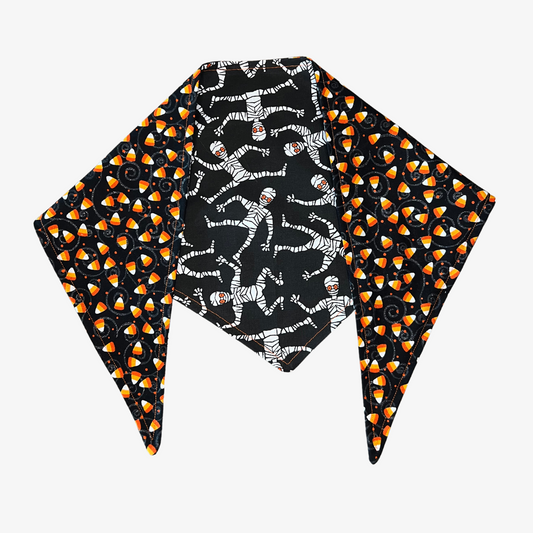 "Mummy Boogie & Candy Corn Craze" Dog Bandana