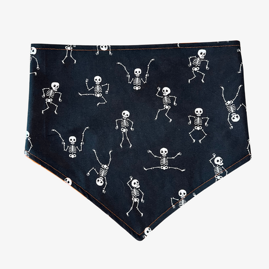 "Skeleton Boogie & Witchy Nights" Dog Bandana