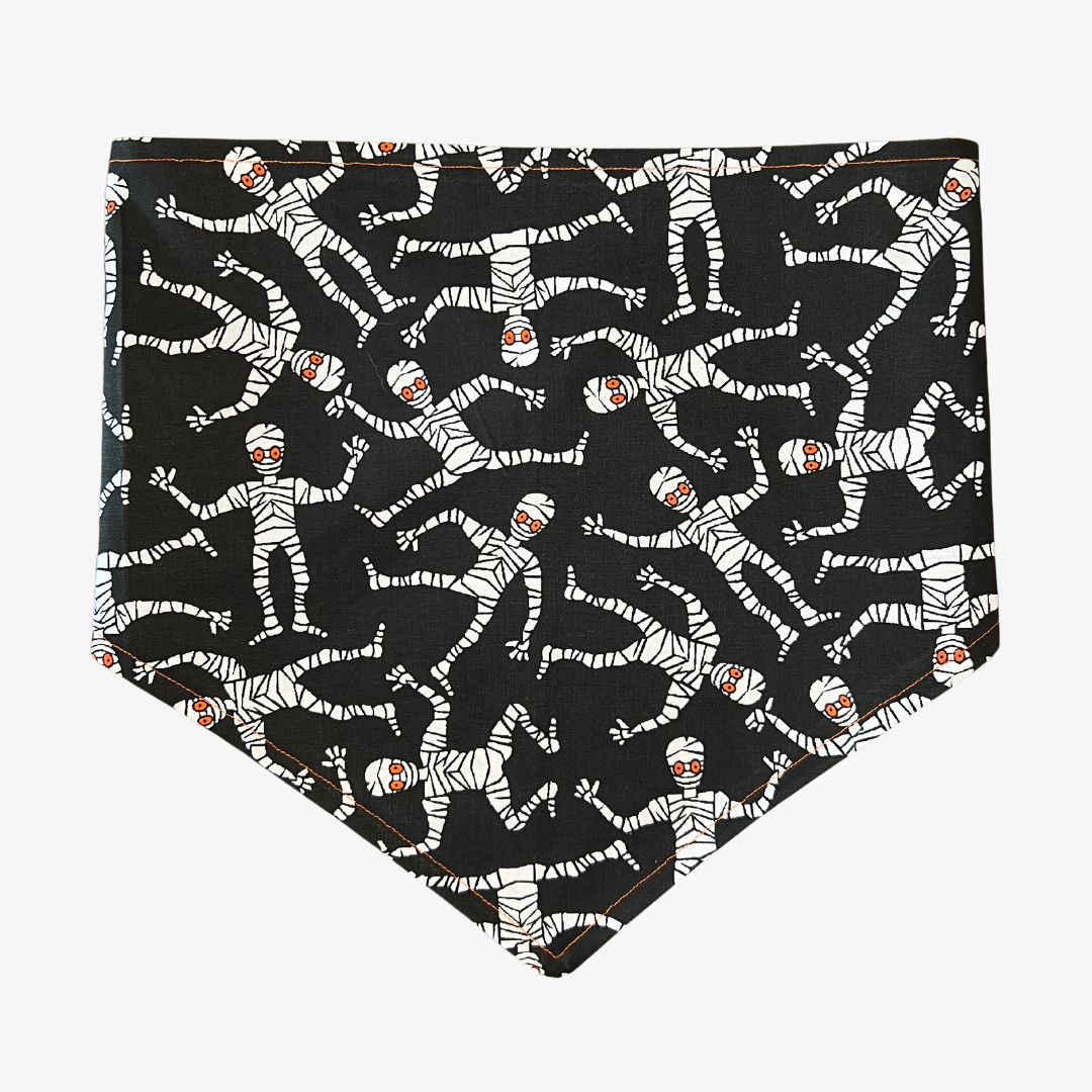 "Mummy Boogie & Candy Corn Craze" Dog Bandana