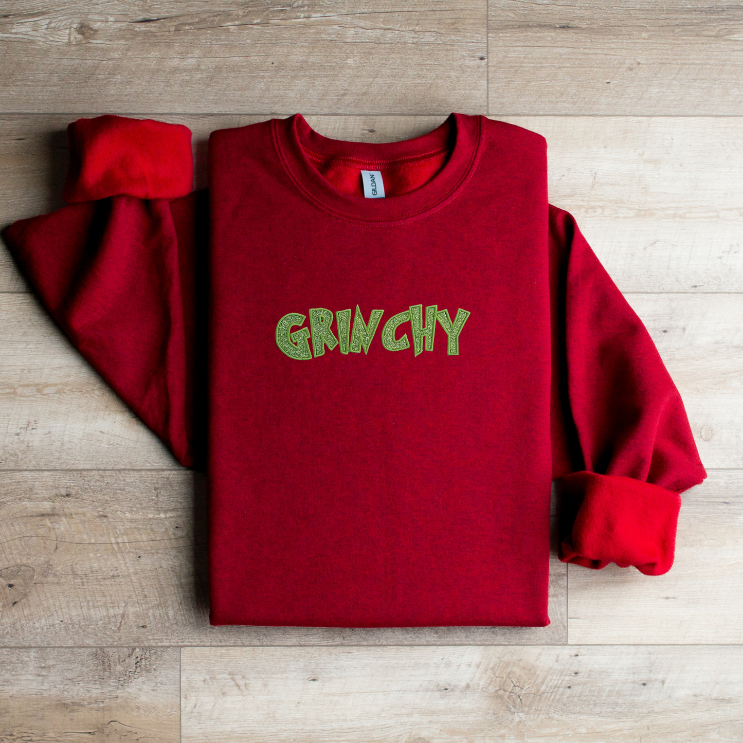 Grinchy Sparkle Crewneck Sweatshirt