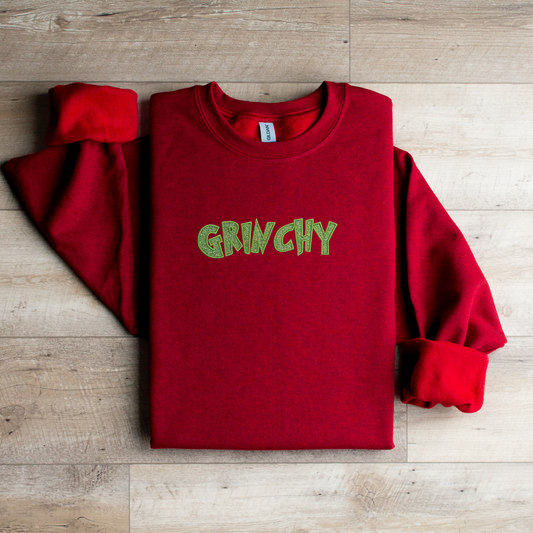 Glitter & Grinchy Crewneck Sweatshirt