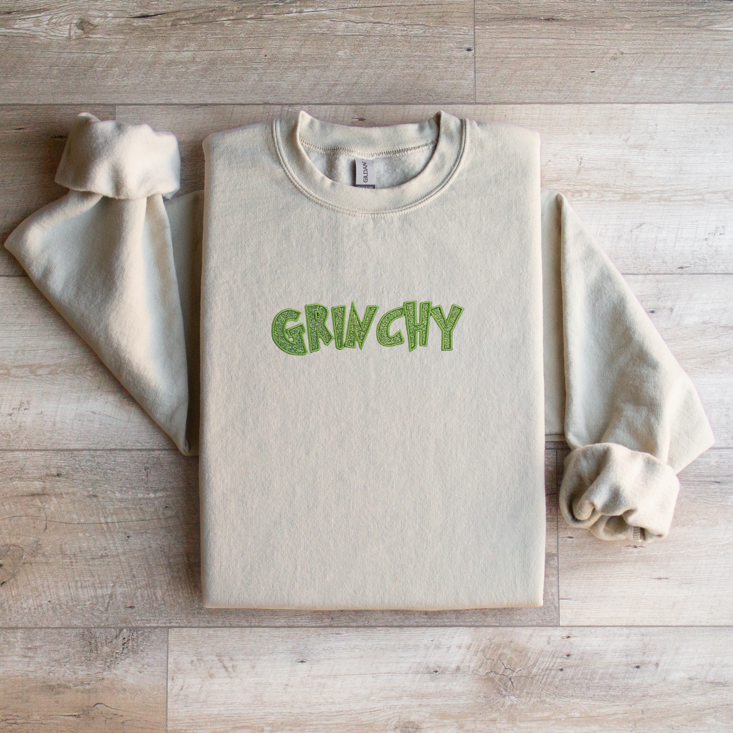 Grinchy Sparkle Crewneck Sweatshirt