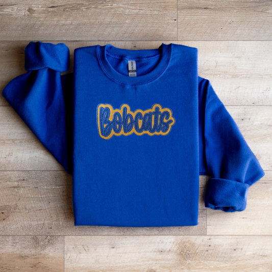 Bobcat Pride Royal Blue Crewneck