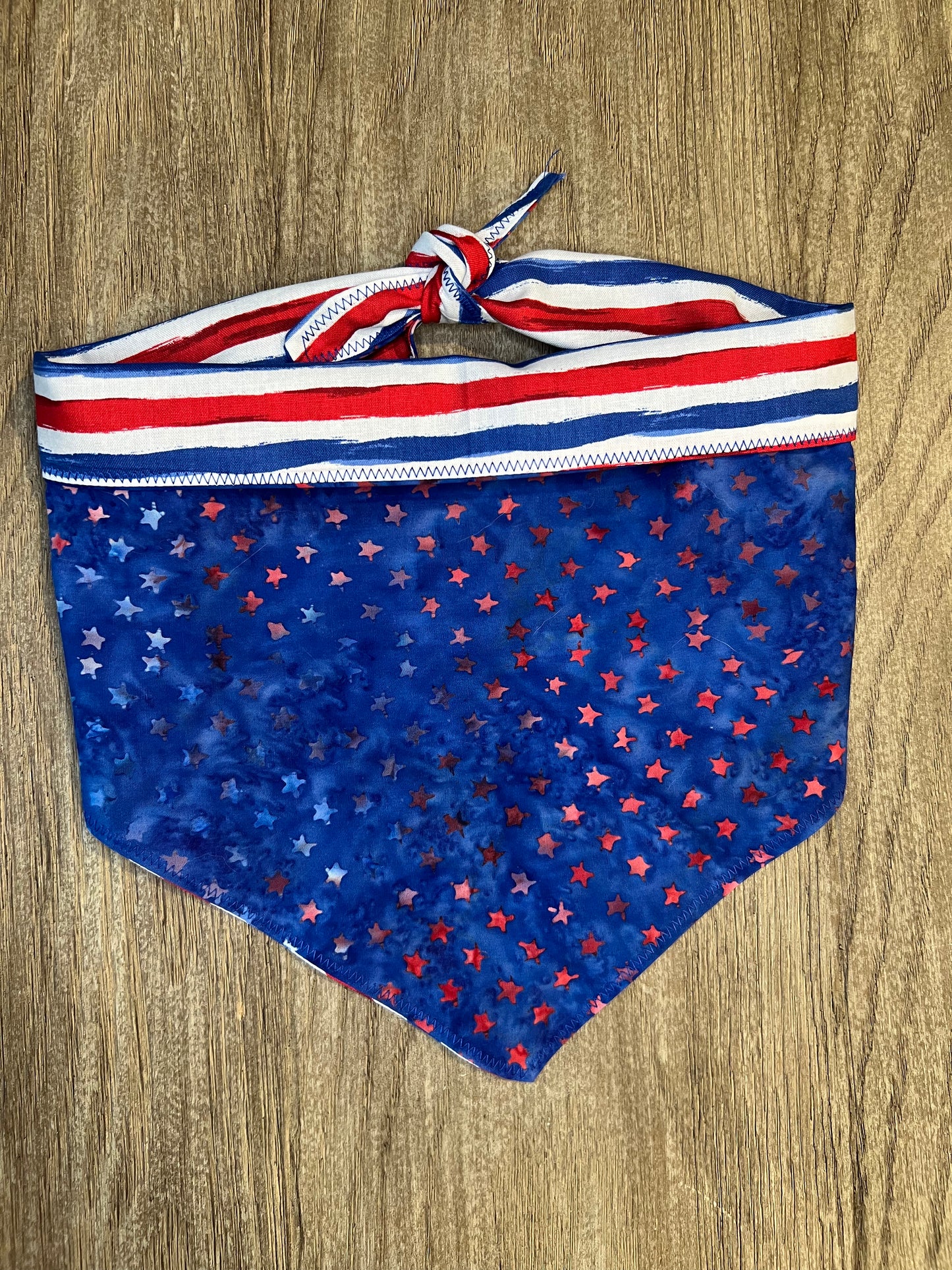 Stars & Stripes Dog Bandana - Reversible