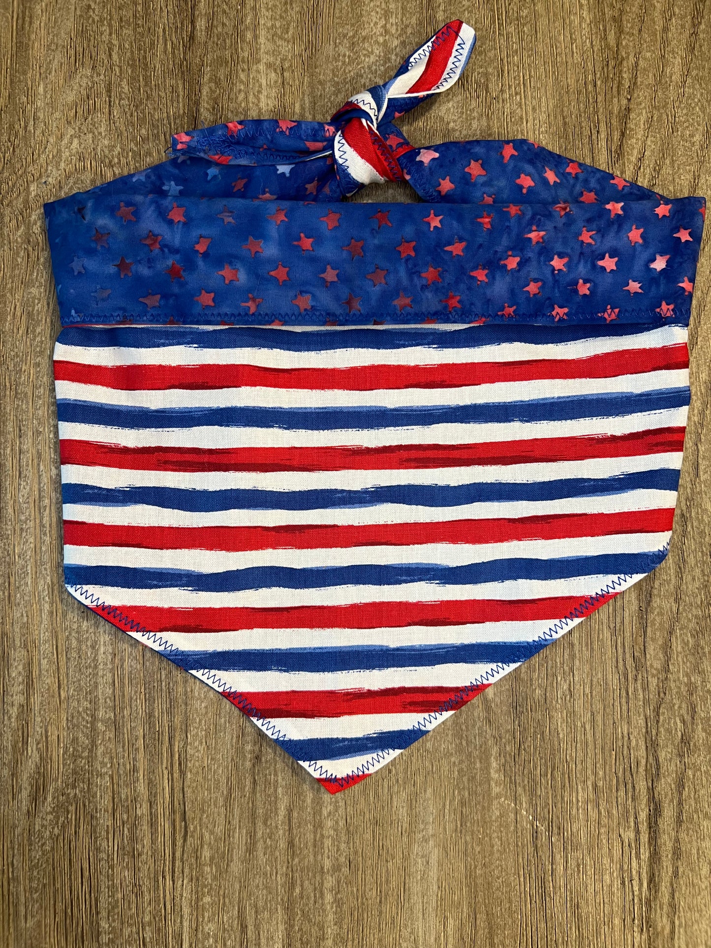 Stars & Stripes Dog Bandana - Reversible