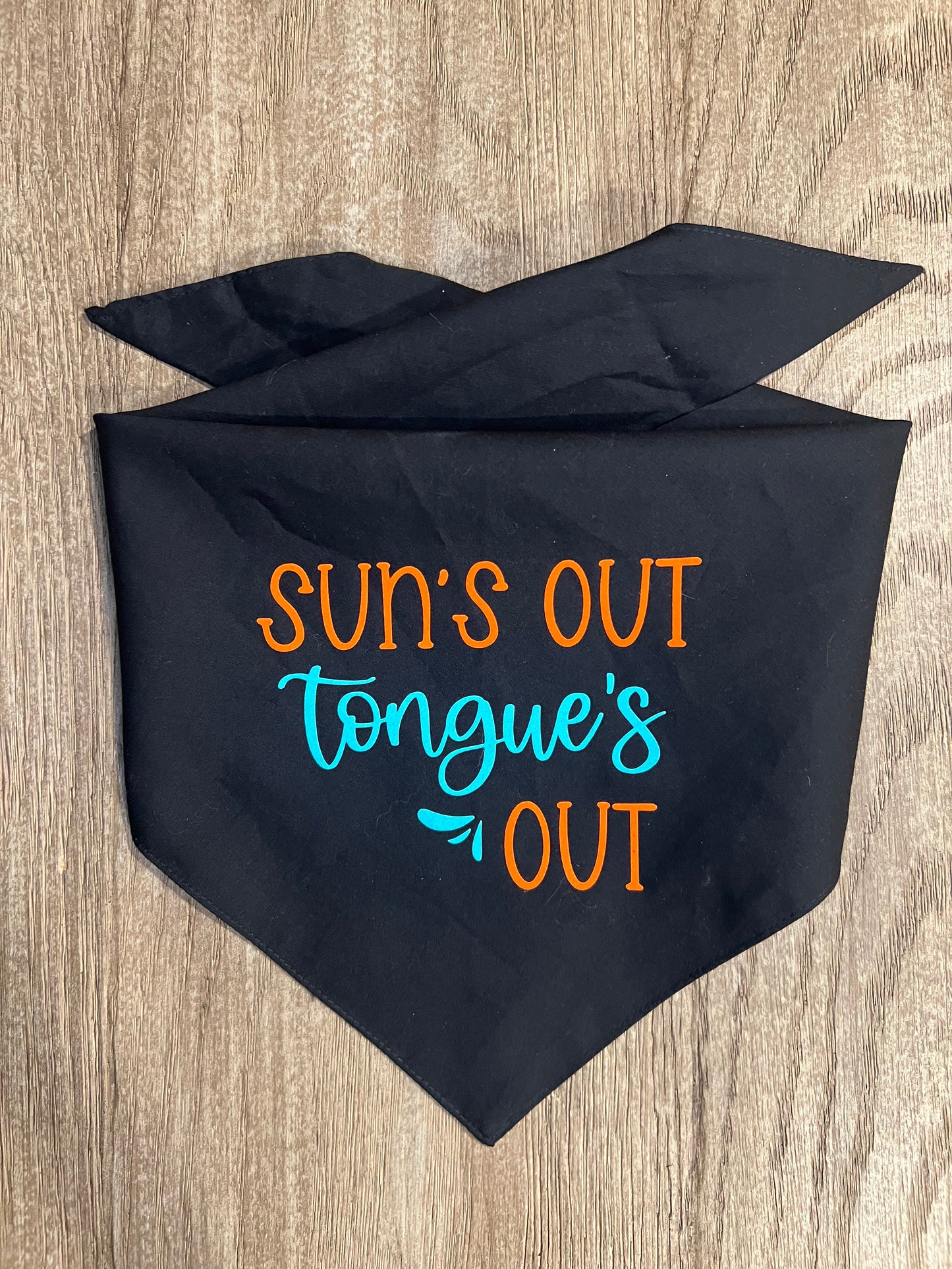 "Suns Out Tongues Out" Dog Bandana