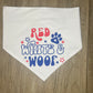 Red, White & Woof Dog Bandana